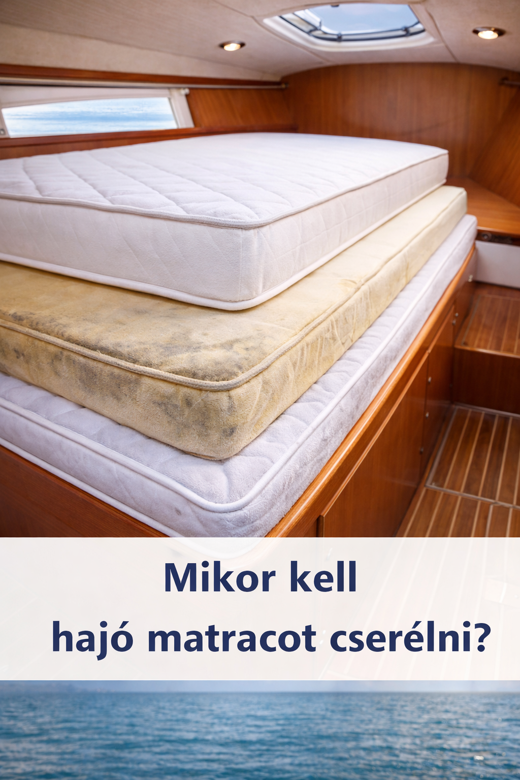 régi és új hajó matrac összehasonlítása vitorlás kabinban
